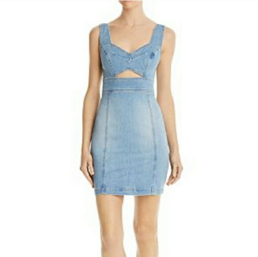Bodycon Denim Lighwash Guess Dress